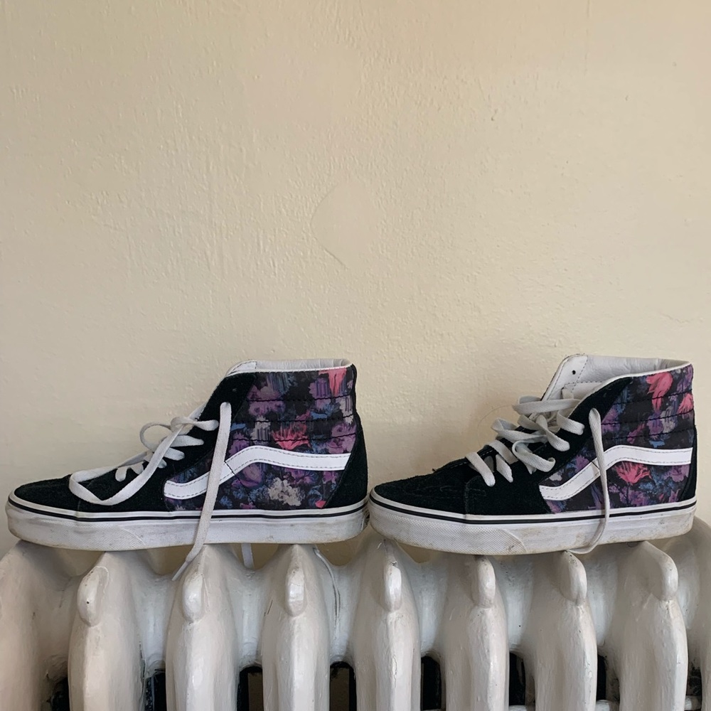 Vans | Floral High Top Sneakers